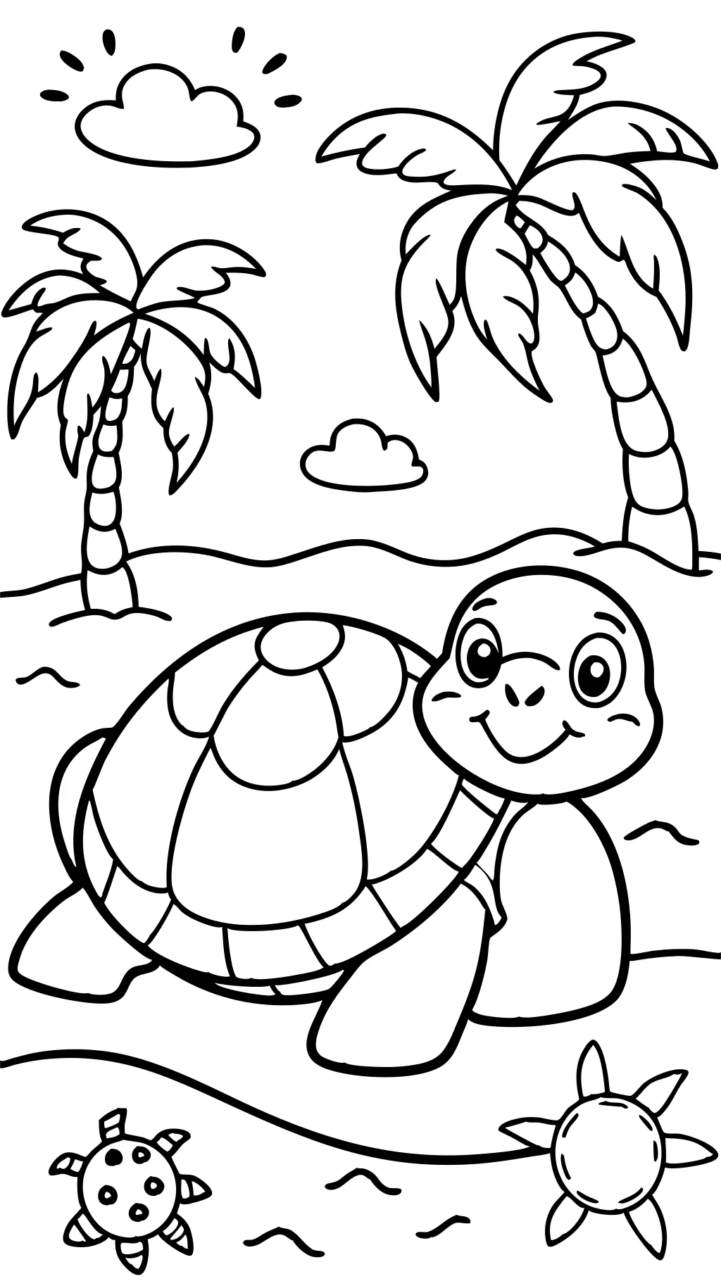 pages à colorier gratuites tortue